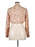 River Island Tan Long Sleeve Blouse Size 14 - photo 2
