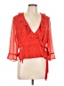 Bardot 100% Polyester Red 3/4 Sleeve Blouse Size 10 - photo 1