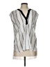 Anthropologie 100% Polyester Silver Sleeveless Blouse Size L - photo 1