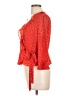 Bardot 100% Polyester Red 3/4 Sleeve Blouse Size 10 - photo 5