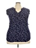 Le Lis Blue Sleeveless Blouse Size XXL - photo 1