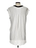 Anthropologie 100% Polyester Silver Sleeveless Blouse Size L - photo 2