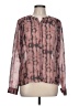 I Heart Ronson 100% Polyester Pink Long Sleeve Blouse Size L - photo 1