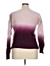 Amicale 100% Cashmere Tie-dye Purple Cashmere Pullover Sweater Size XL - photo 2