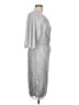 Oleg Cassini 100% Polyester Silver Cocktail Dress Size 10 - photo 4