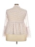 Assorted Brands 100% Polyester Polka Dots Ivory 3/4 Sleeve Blouse Size XXL - photo 2