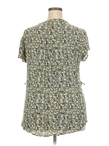 Full Moon Maternity Short Sleeve Blouse (view 2)