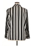 DressBarn Stripes Silver Long Sleeve Blouse Size XL - photo 2