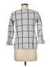 Tahari Checkered-gingham Gray Pullover Sweater Size M - photo 2