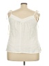 Torrid 100% Cotton Ivory Tank Top Size 2X Plus (2) - photo 2