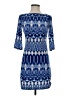 Donna Morgan Print Blue Cocktail Dress Size 0 - photo 1