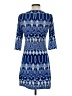Donna Morgan Print Blue Cocktail Dress Size 0 - photo 2