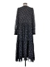 Madewell 100% Polyester Paisley Gray Casual Dress Size S - photo 2