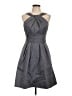 David's Bridal 100% Polyester Solid Gray Cocktail Dress Size 10 - photo 1