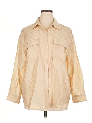 Future Collective 3/4 Sleeve Button-Down Shirt (view 1)