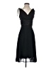Connected Apparel Solid Black Cocktail Dress Size 4 (petite) - photo 1