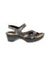 Naot 100% Leather Gray Gold Sandals Size 6 - photo 1