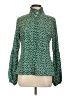 Vonda 100% Polyester Polka Dots Green Long Sleeve Blouse Size L - photo 1