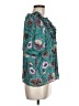 Ann Taylor LOFT 100% Polyester Teal Short Sleeve Blouse Size M - photo 4