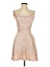 Assorted Brands 100% Polyester Metallic Tan Cocktail Dress Size L - photo 1