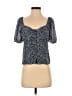 Madewell 100% Polyester Blue Short Sleeve Top Size 0 - photo 1