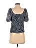 Madewell 100% Polyester Blue Short Sleeve Top Size 0 - photo 2