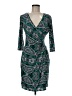 Laundry by Design Paisley Teal Cocktail Dress Size 8 - photo 1