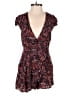 Kimchi Blue 100% Rayon Paisley Burgundy Romper Size 2 - photo 1