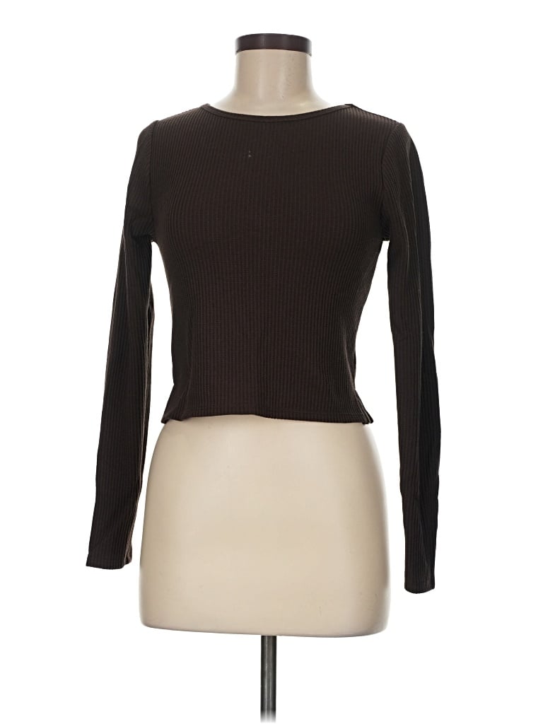 Pre-owned Pacsun Long Sleeve T-shirt In Brown