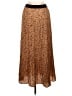 Code x Mode 100% Polyester Animal Print Brown Casual Skirt Size M - photo 2