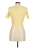Pieces Yellow Short Sleeve Top Size M - photo 2