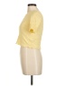 Pieces Yellow Short Sleeve Top Size M - photo 5