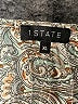 1.State 100% Polyester Paisley Silver 3/4 Sleeve Blouse Size XL - photo 7