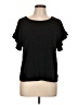 Max Studio Black Short Sleeve Top Size L - photo 1