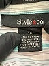 Style&Co Stripes Teal 3/4 Sleeve Button-Down Shirt Size 18 - photo 7