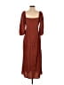Shein 100% Polyester Brown Casual Dress Size 6 - photo 2