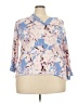 Flora Nikrooz Floral Blue 3/4 Sleeve Blouse Size XXL - photo 1