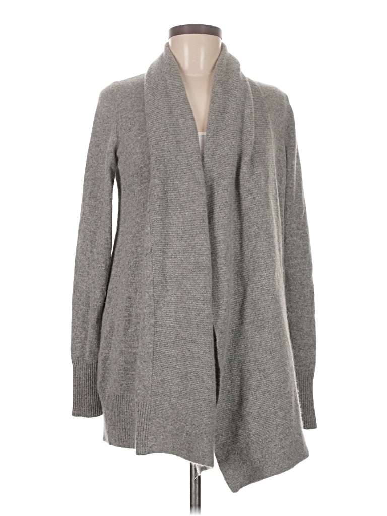 Pre-owned Jcrew Cashmere Cardigan Sweater In Gray