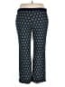 NY Collection Print Blue Casual Pants Size L - photo 2