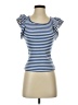Zesica Blue Short Sleeve Top Size S - photo 1