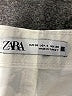 Zara 100% Baumwolle Solid Ivory Shorts Size 4 - photo 3