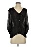 Mango Black 3/4 Sleeve Blouse Size 4 - photo 1