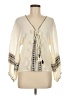 Cool Change Ivory 3/4 Sleeve Blouse Size M - photo 1