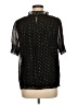 J.Crew Black Short Sleeve Blouse Size M - photo 2