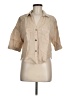 Zara Tan 3/4 Sleeve Button-Down Shirt Size M - photo 1