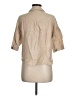 Zara Tan 3/4 Sleeve Button-Down Shirt Size M - photo 2