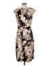 Connected Apparel Print Tan Cocktail Dress Size 10 - photo 2