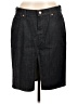 7 For All Mankind Black Denim Skirt Size 31 waist - photo 1