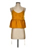 Nine West 100% Polyester Yellow Sleeveless Blouse Size S - photo 1