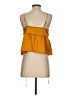 Nine West 100% Polyester Yellow Sleeveless Blouse Size S - photo 2